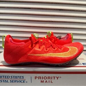 New Nike Superfly Elite 2 Track Sprinting Spikes Crimson Men’s Size 9 FZ9662-600
